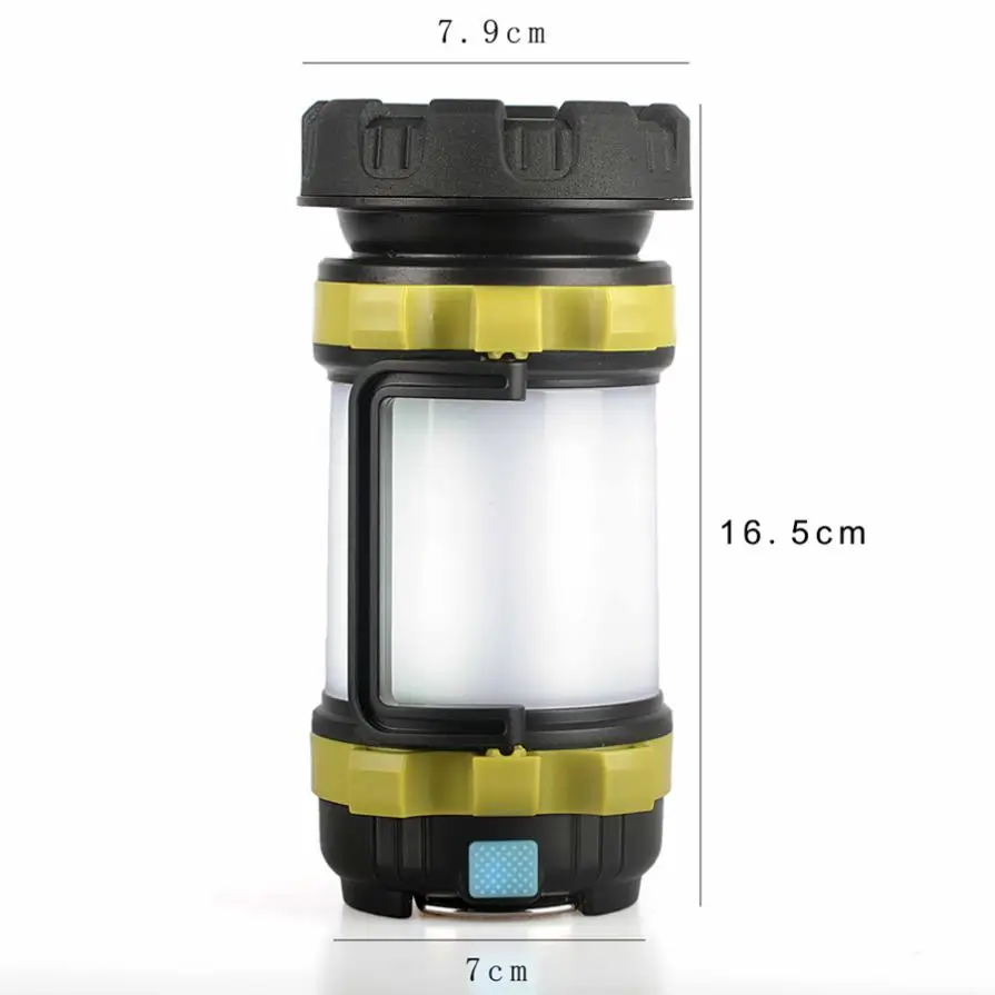 Camping Lantern Outdoor LED Flashlight USB Rechargeable 8000 Lumens Portable Multifunction 4 Modes LED Flash Light Camping Lamp