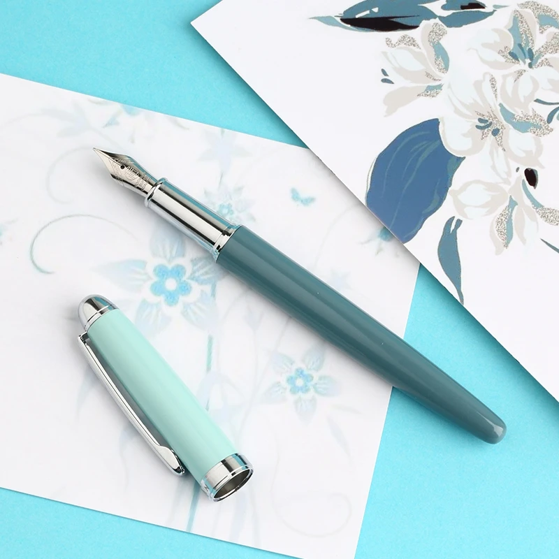 

majohn Metal Fountain Pen Molandi Season Color Fine 0.4mm Nib Writing Pens Gift Student Office Business Writing Set Stationery