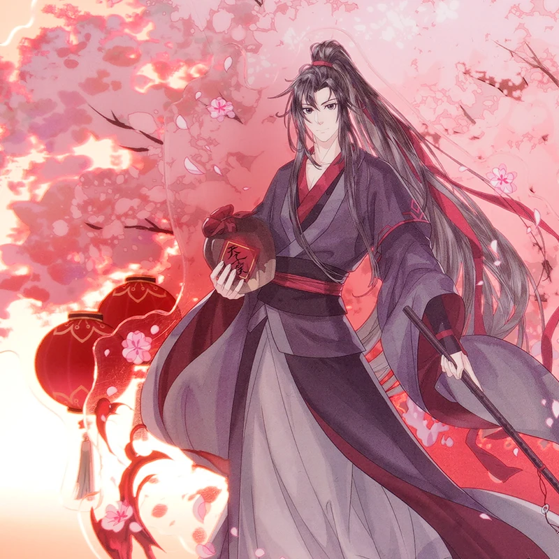 Grão-mestre do cultivo demoníaco mdzs wei wuxian lan wangji fang ling jiang xue acrílico suporte figura modelo placa decoração do desktop