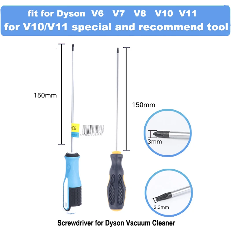 Set di cacciaviti strumenti di riparazione per aspirapolvere Dyson V6,V7,V8,V10,V11,V8 Slim,Ditital V10 Slim smontare e pulire