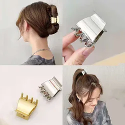 Vintage Women Claw Clip Hair Clip Small Metal Solid Color Korean Hair Barrettes Crab for Hair Girls Hair Accessories Hair Clips