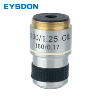 EYSDON 100X Biological Microscope Objectives Lens 185mm Conjugate Distance Eyepieces Accessories