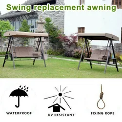 2 -3 Seat Replacement Canopy Awning Swings Cover Garden Outdoor Swing Chair Hammock Canopy Summer Waterproof Canopy Swing Covers