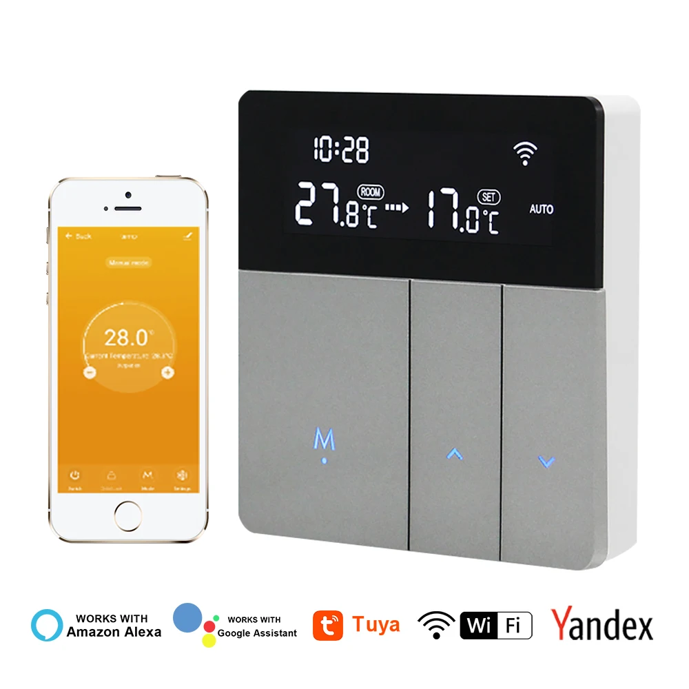 Tuya WiFi termostato intelligente riscaldamento a pavimento elettrico acqua Gas caldaia regolatore di temperatura funziona con Yandex Google Assistant
