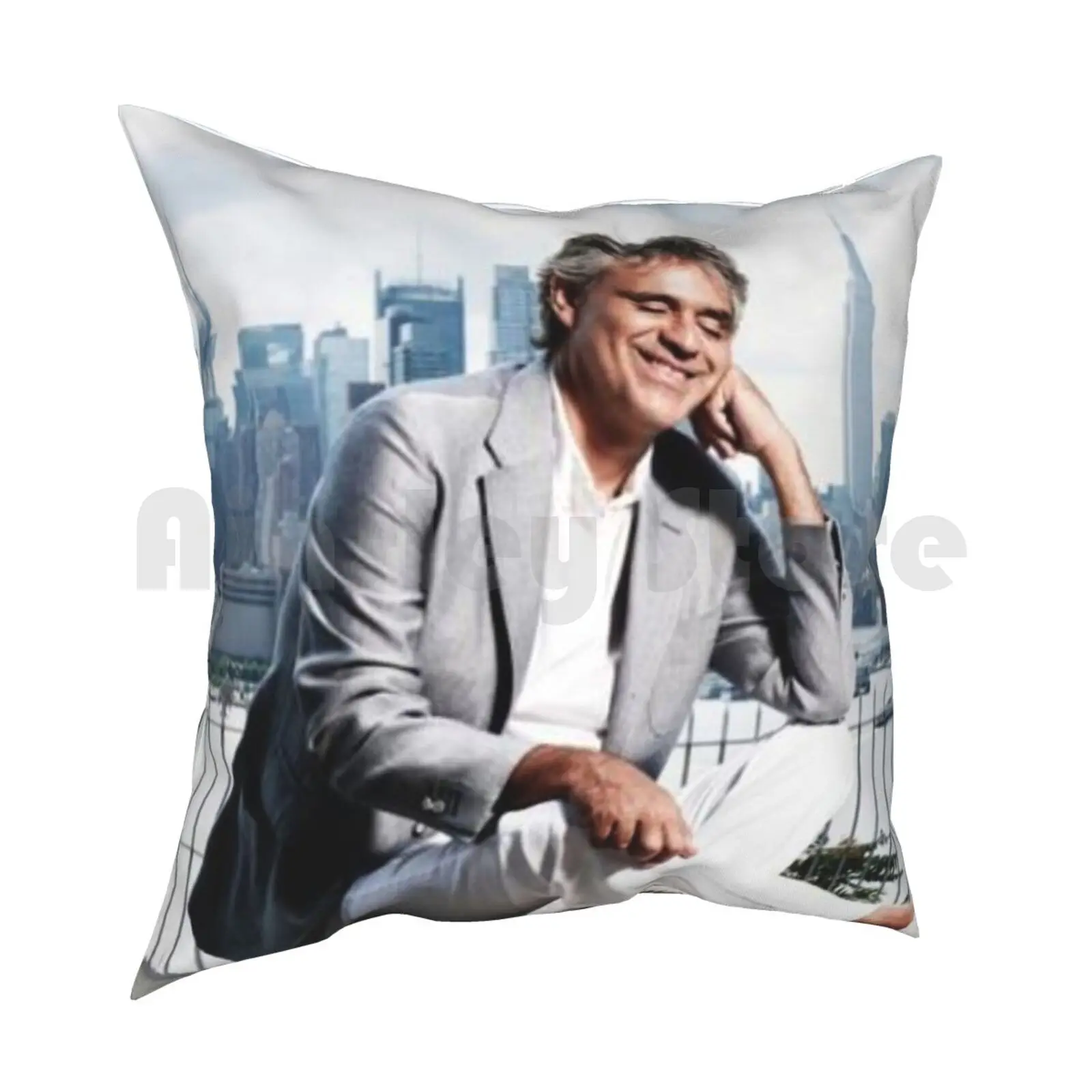 Andrea Bocelli Pillow Case Printed Home Soft Throw Pillow Andrea Bocelli Music Italy Singer Classic