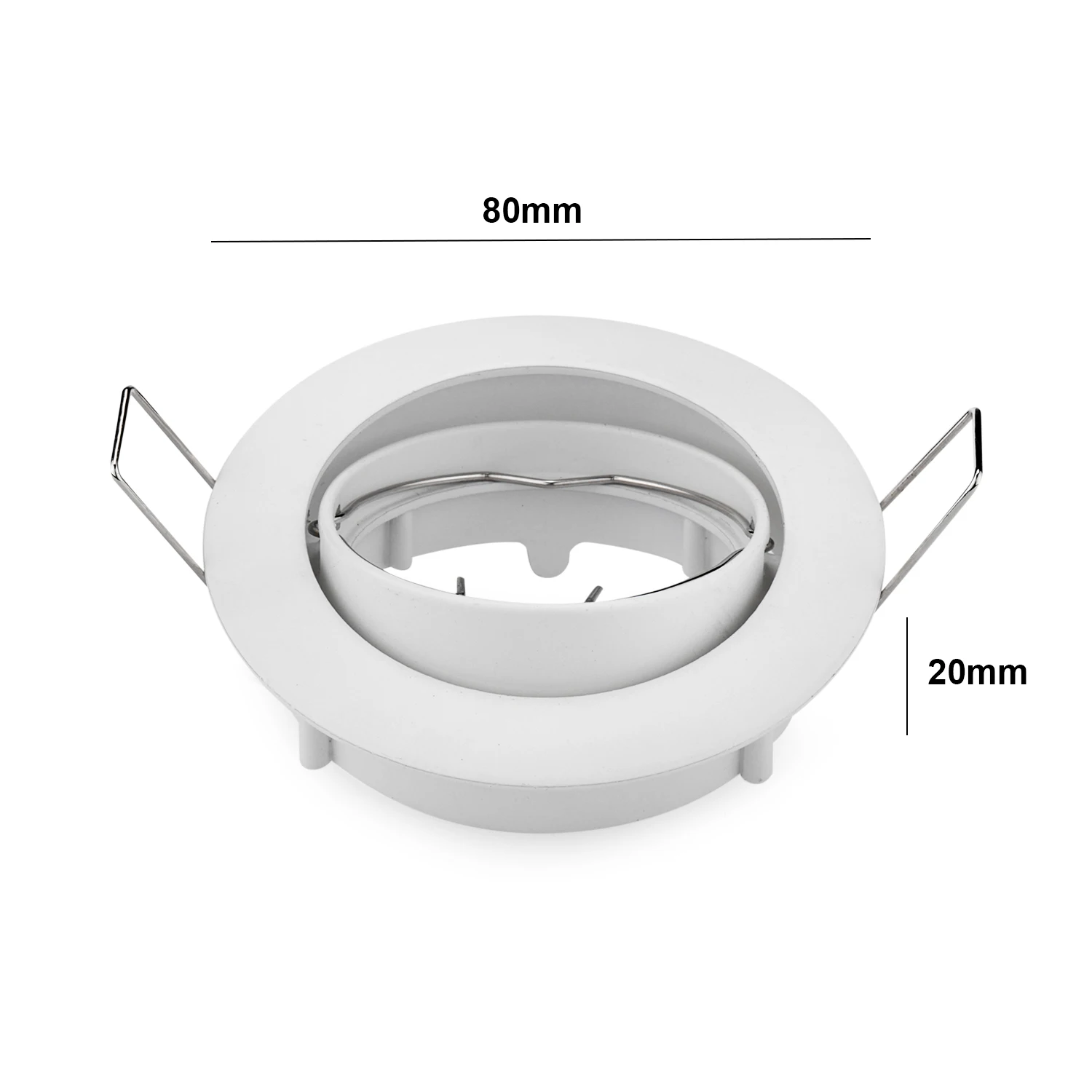 Adjustable Ceiling Lamp Holder Bases Halogen Light Bracket Cup Aluminum LED Downlight GU10 MR16 Spot Light Bulb Lamp Holders