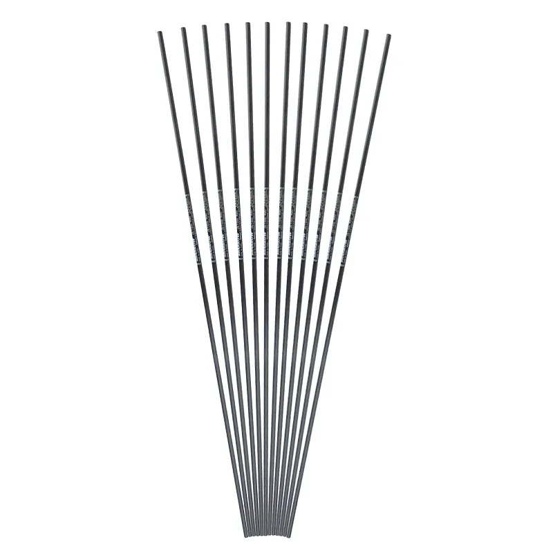 10pcs 30 "tiro a freccia in carbonio alberi spina dorsale 400 carbonio puro misura OD 6.2mm bersaglio punta di freccia caccia tiro con l'arco accessori per l'allenamento