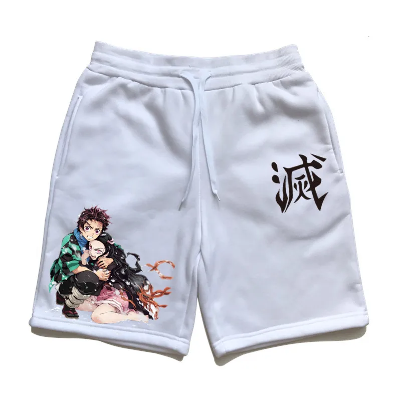 Demon Slayer Cool Anime Children Short Pants Spring Autumn 2021 Shorts for Boy Girls Fleece Soft Unisex Sports Shorts Streetwear