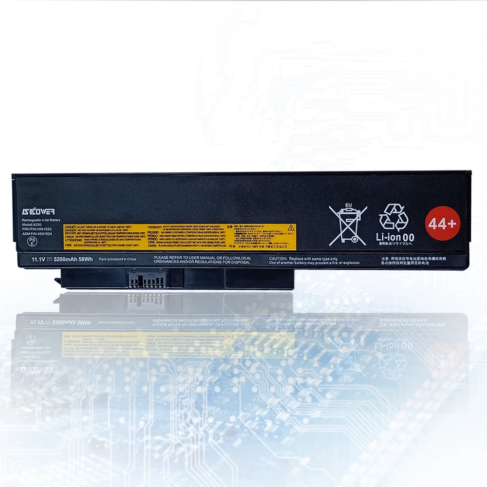 بطارية SKOWER X230 لأجهزة Lenovo ThinkPad X220 ThinkPad X220i ThinkPad X220s ThinkPad X230 45N1023 45N1024 5200mAh 58Wh 11.1V