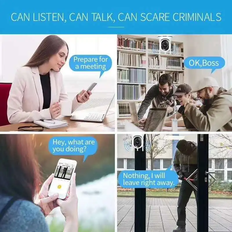 2MP 1080P Yoosee/V380/Carecam APP Wireless PTZ IP Dome Camera With Lan Port Home Security CCTV Baby Monitor