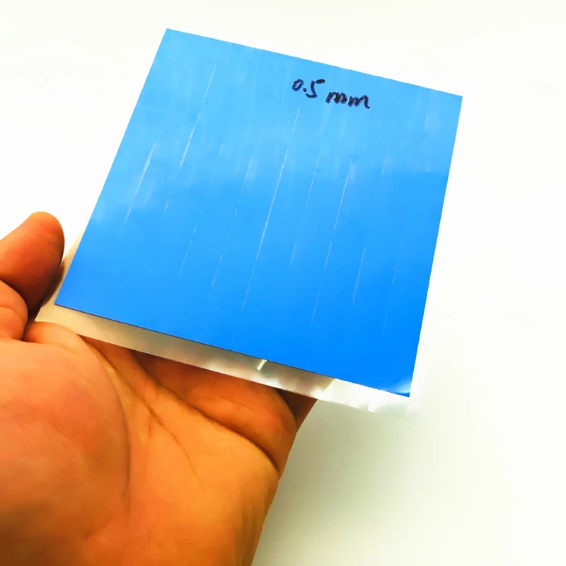 غرفة تبريد سيليكون سادة عالية الجودة 10 مللي متر * 10 مللي متر * 1 مللي متر 0.5 مللي متر سميكة 100 قطعة الحراري الوسادة GPU وحدة المعالجة المركزية التبريد موصل سيليكون الوسادة