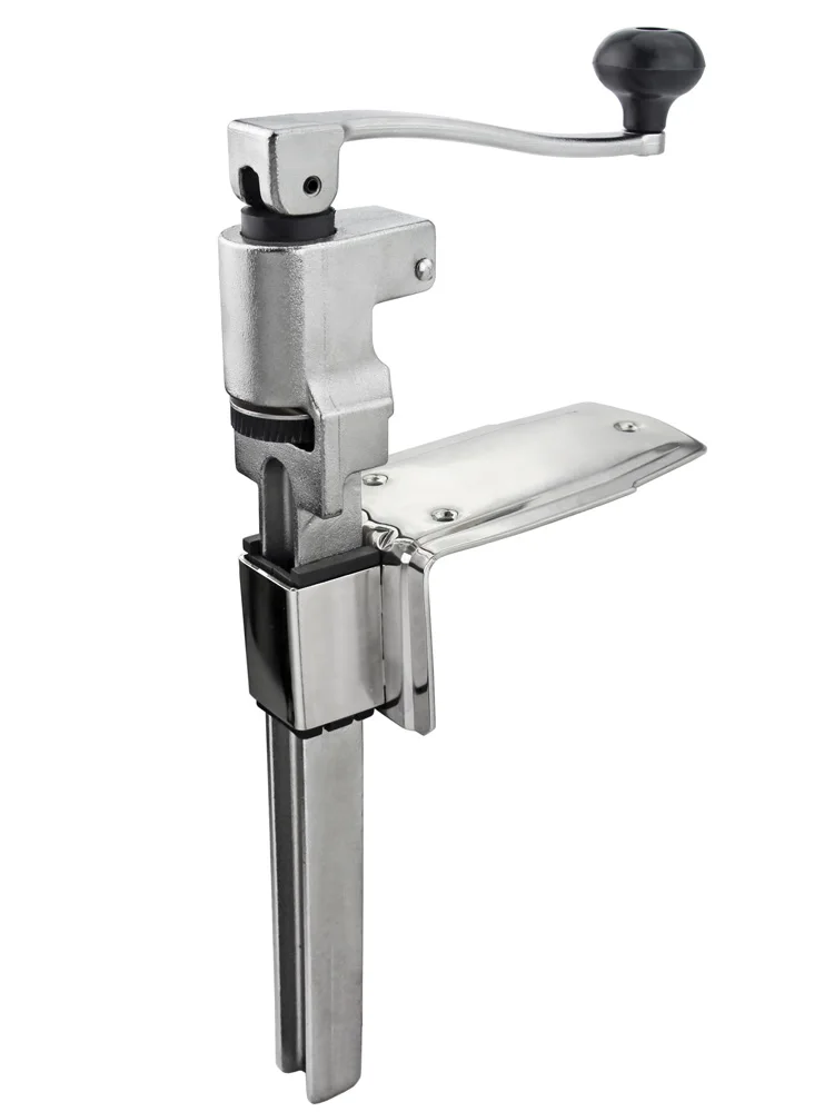 Food Grade Commercial Manual Can Opener with Angled Bar (Stainless Steel) Medium Duty Table Mount Desktop tin can opener
