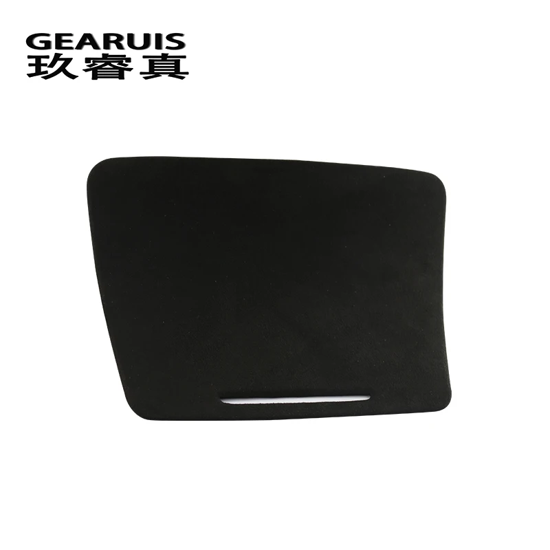 Car Suede wrapping Center Console Water Cup Holder panel Collars ABS Cover Stickers Trim For Mercedes Benz C Class W205 GLC X253