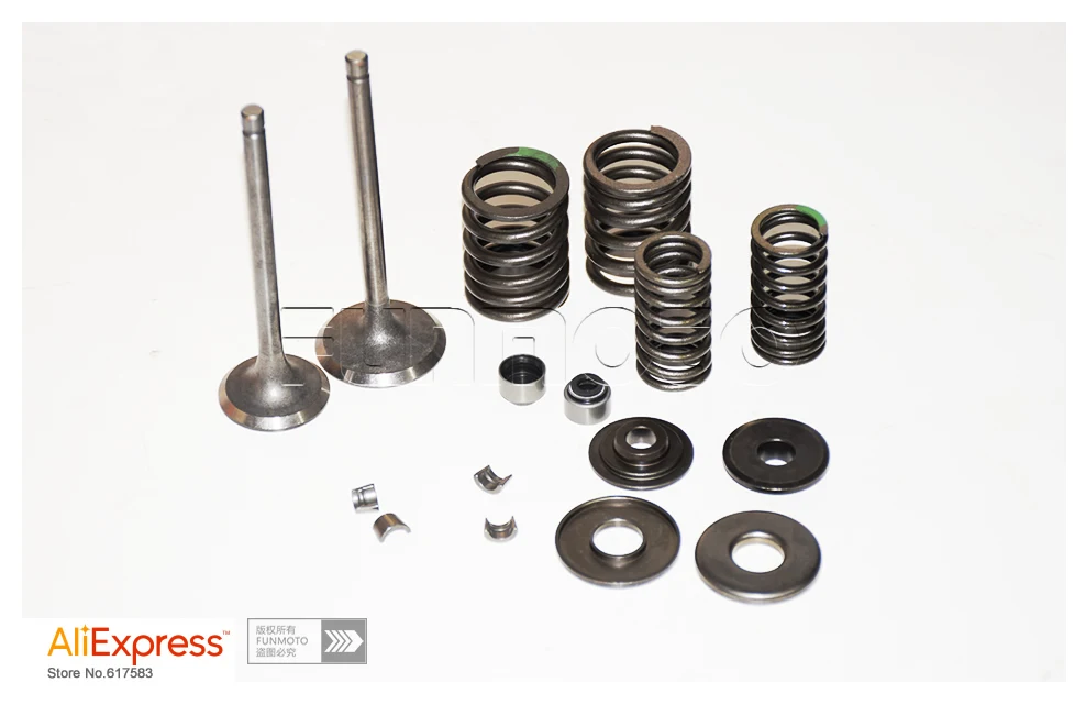 piston assy and gaskets and Valve spring and valve sealings and valve prisoners for LH300/LH173