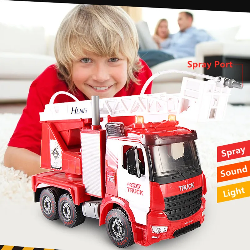 

Electronic Dump Truck Vehicle Toy Music Flash Light Sound 360 Degree Rotation Engineering Car Sprinkler Crane Tanker Truck Gifts