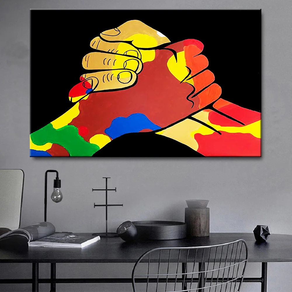 Straße Graffiti Leinwand Gedruckt Hand Coole Moderne Poster Hause Dekorative Malerei Wand Kunst Bild Wohnzimmer Modulare Kein Rahmen