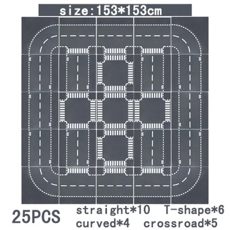3PCS Klassische Grundplatten Blöcke 32x32 32x16 Punkte Gebäude Grundplatten Ziegel Montage Stadt Straße MOC freunde Stadt Spielzeug – Detail 30