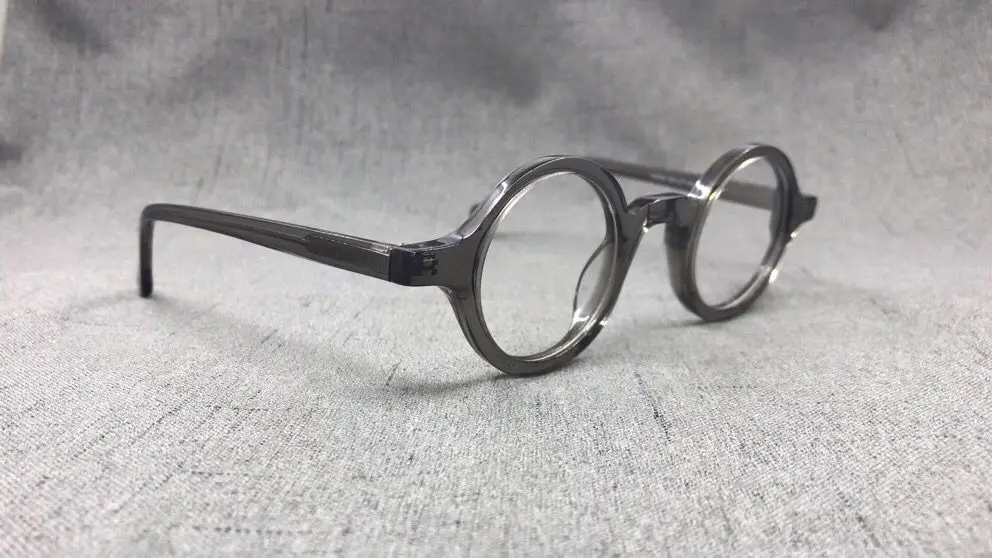 Acetat Vintage Kleine Runde Brille Männer Brillen Rahmen Frauen Optische Verordnung Spektakel Klare Brillen – Detail 30