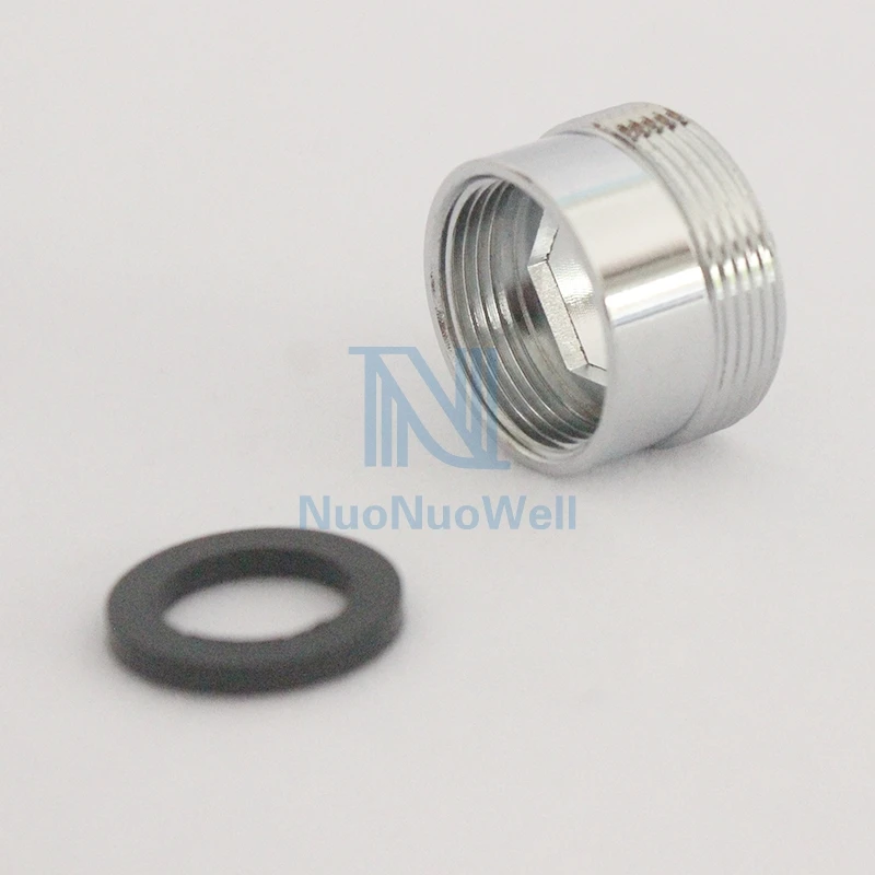  M22 X F18 Kitchen Faucet Water Outlet Reducer Adapter Water Tape Joint  Male x Female Thread Washing Machine Transform 2Pcs