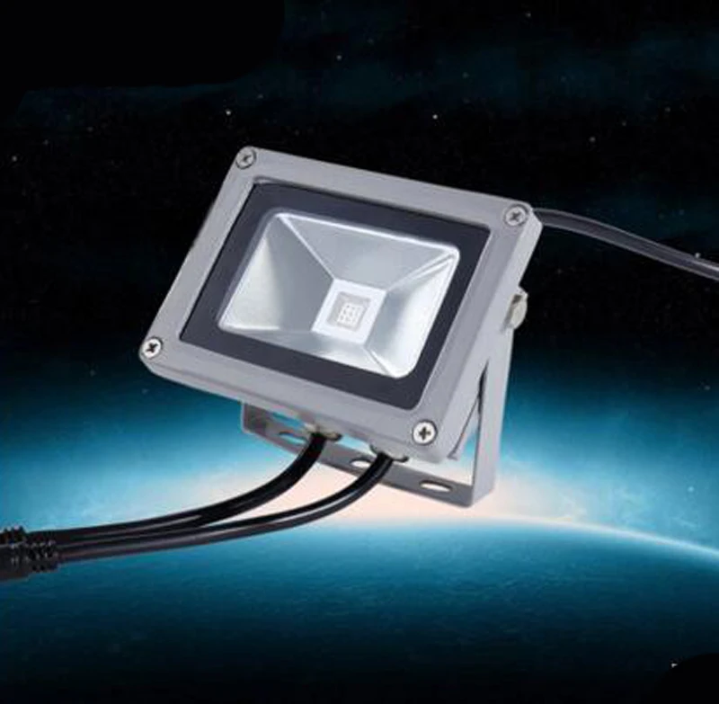 

(10pcs/lot) AC 24V 10W RGB DMX LED Flood Light Lamp Outdoor DMX512 Control Outdoor LED Floodlight Landscape Spot