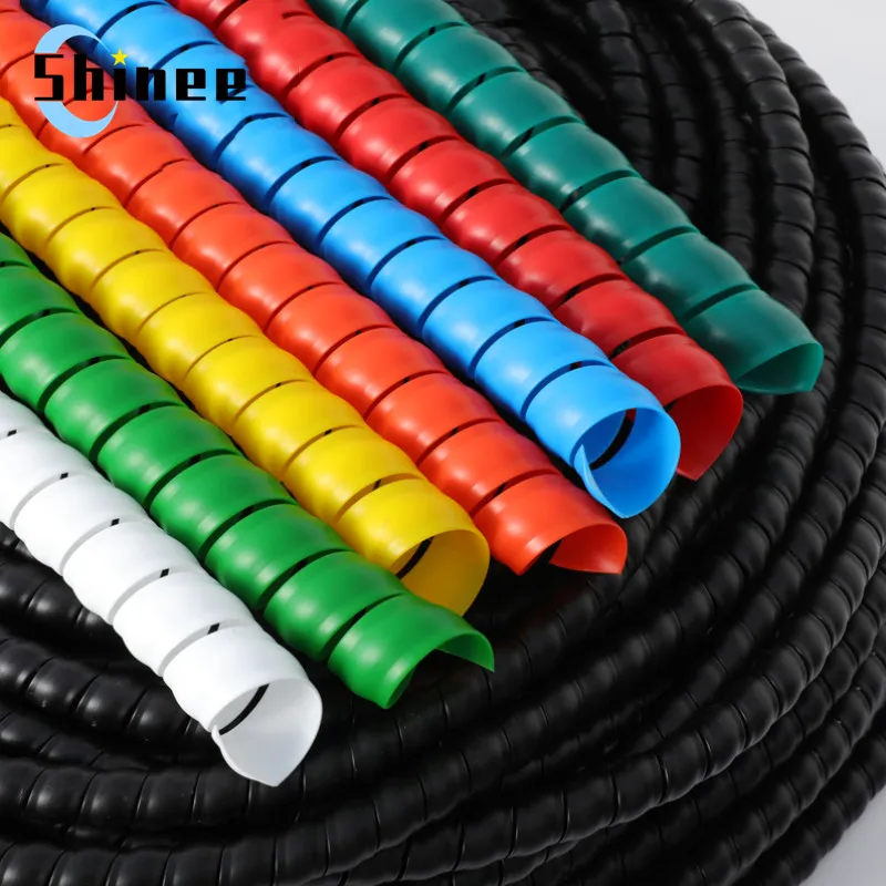 protecteur de spirale 5 Meter Sleeving Tube Cover Spiral Wrap Line Pipe Protect Spiral Wrap Wire Organizer Winding Flame Retardant Cable Protector enroule le câble(Blue,10mm protecteur de spirale 5 Meter Sleeving Tube Cover Spiral Wrap Line Pipe Protect Spiral Wrap Wire Organizer Winding Flame Retardant Cable Protector enroule le câble(Blue,10mm