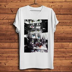 AOT Titan Eren Mikasa Eyes Funny tshirt uomo estate new White Casual T-Shirt manica corta Unisex streetwear tee