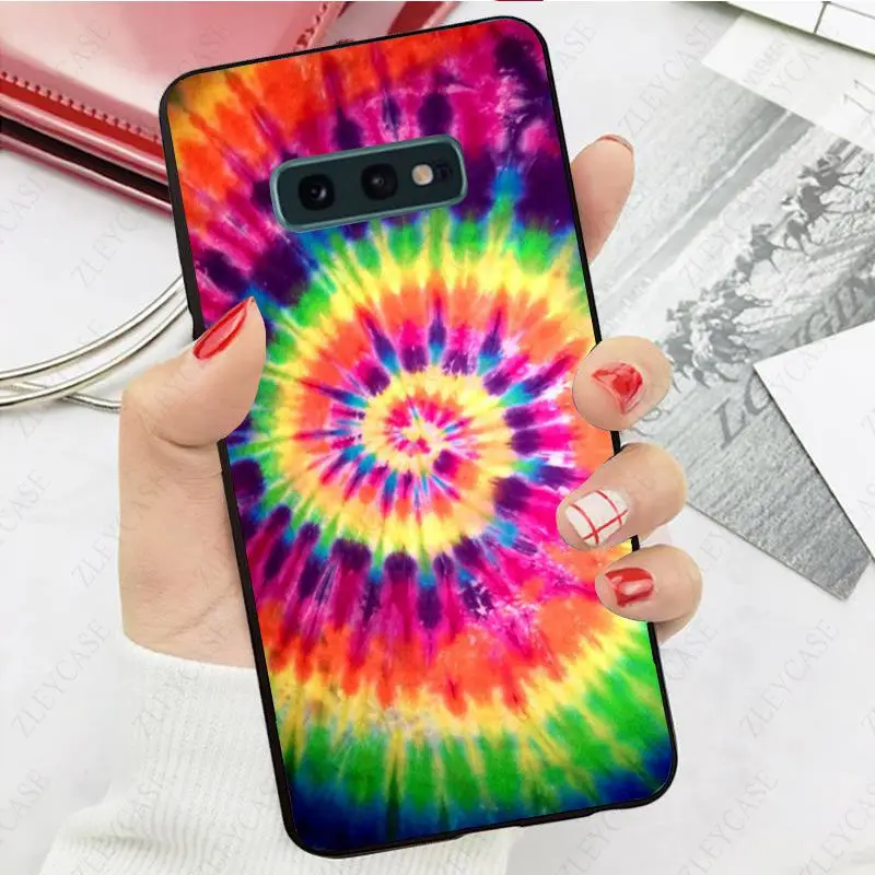 Tie Dye Pattern Batic Rainbow Retro Ink Phone Case For Samsung Galaxy S24ULTRA S23ULTRA S21FE S24 S22 S20+ s20ULTRA S20FE Cover