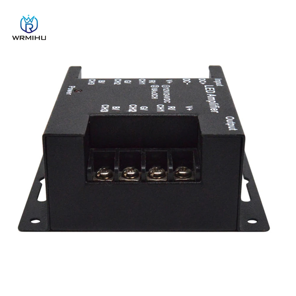 Ijzer Shell Led Rgb Versterker DC12-24V 8Ax3CH Uitgang Voor Rgb Kleurrijke Light Strip Power Repeater Console Controller