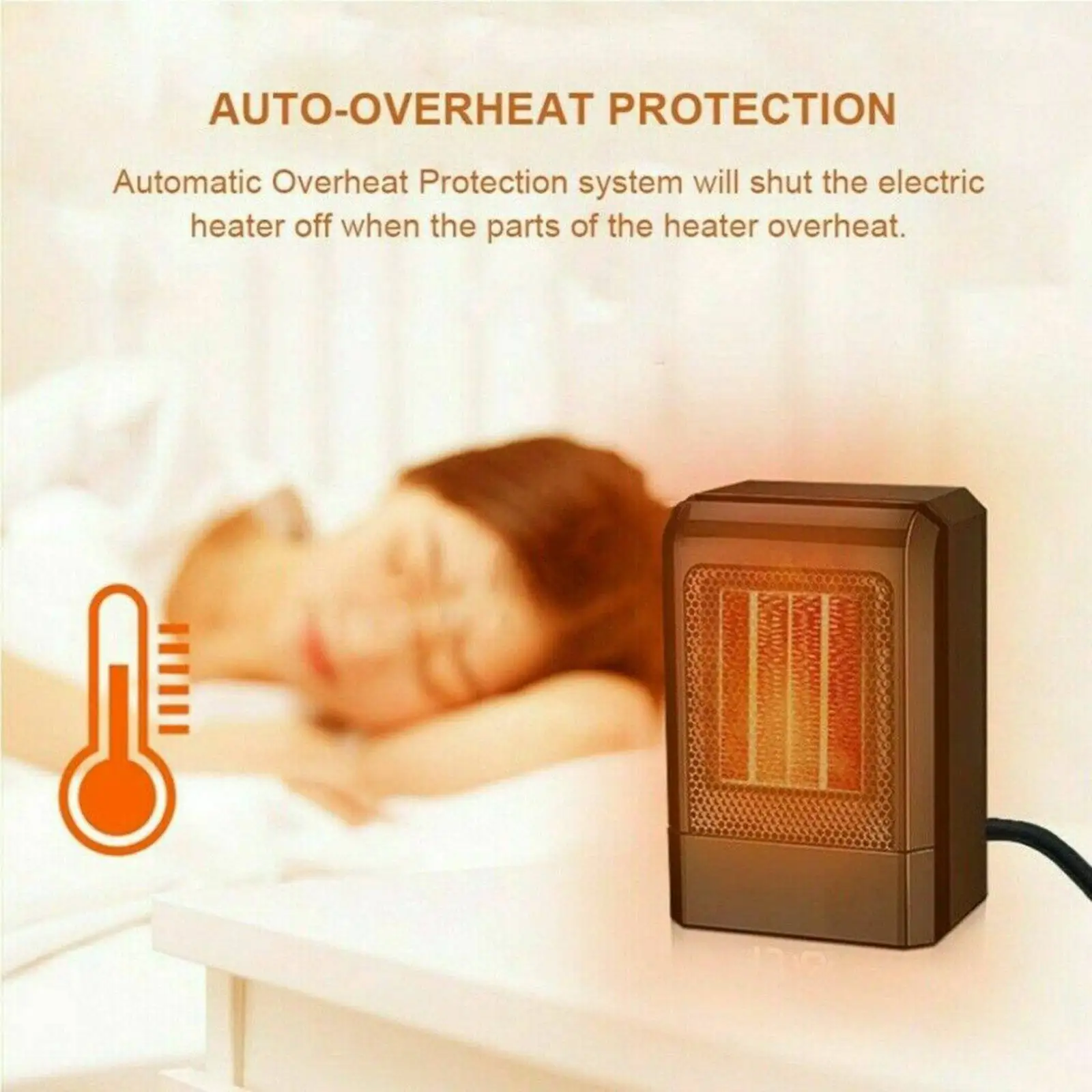 500W Mini Keramik Elektrische Heizung Hause Büro Raum Heizung Tragbare Fan Stille Winter Warm Halten Ausrüstung