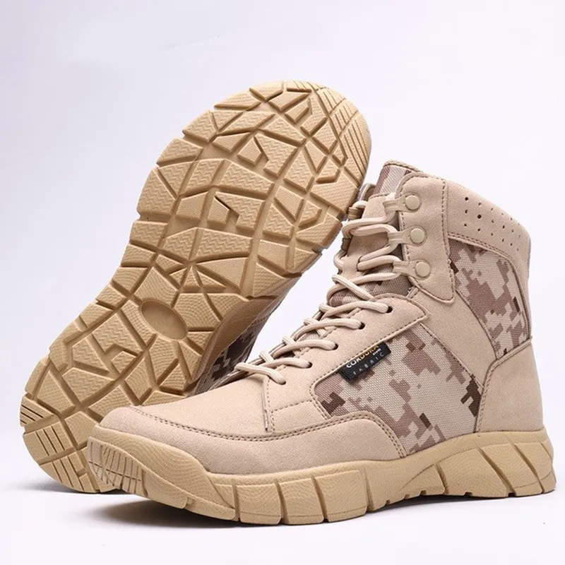 

Boots Men Outdoor Non-slip Hiking Shoes Spring Summer Breathable Desert Boot Fans Training Shoe