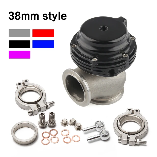 Uniwersalna zewnętrzna zatyczka 38 mm z kołnierzem V-Band Turbo z kołnierzem do kolektora turbo doładowania z logo 38 mm zatyczka
