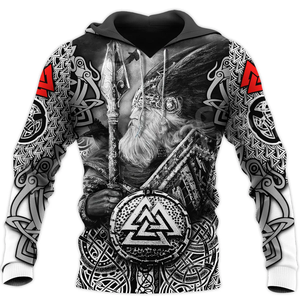 NewFashion Tessffel Odin God Fenrir Symbol Tattoo Warriors Streetwear Trucksuit 3DPrint Harajuku Casual Funny Jacket Hoodies X4