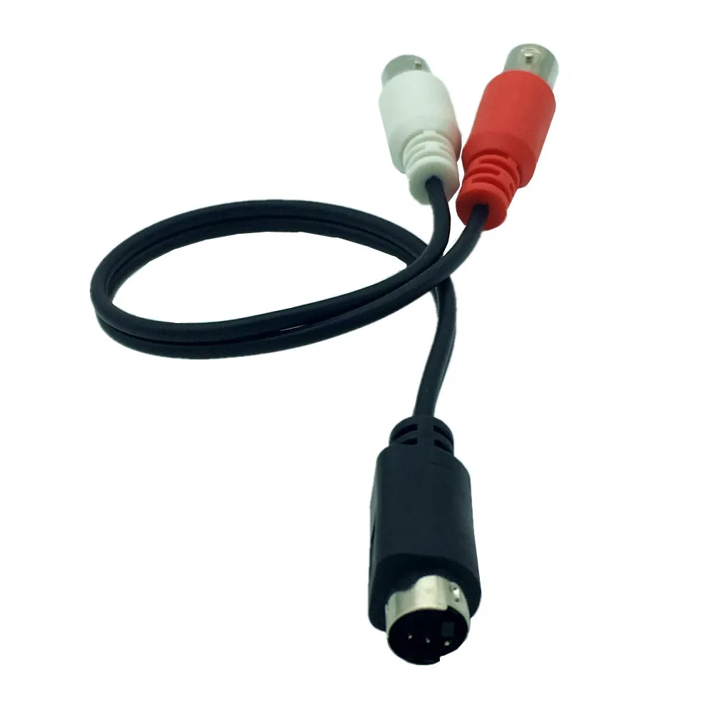 S-Video Y Adapter 4Pin S-VHS Male to Two BNC Female Connectors 0.25m 150cm 5ft