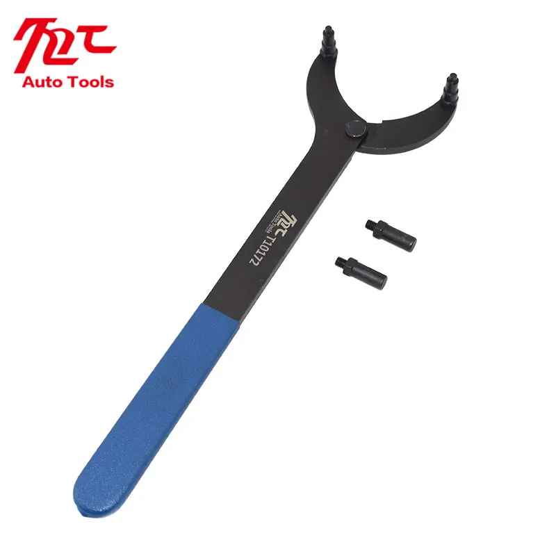 Timing Belt Change Tool Against Timing Pulley Holder Tool VW Golf VAG 3036 T10172