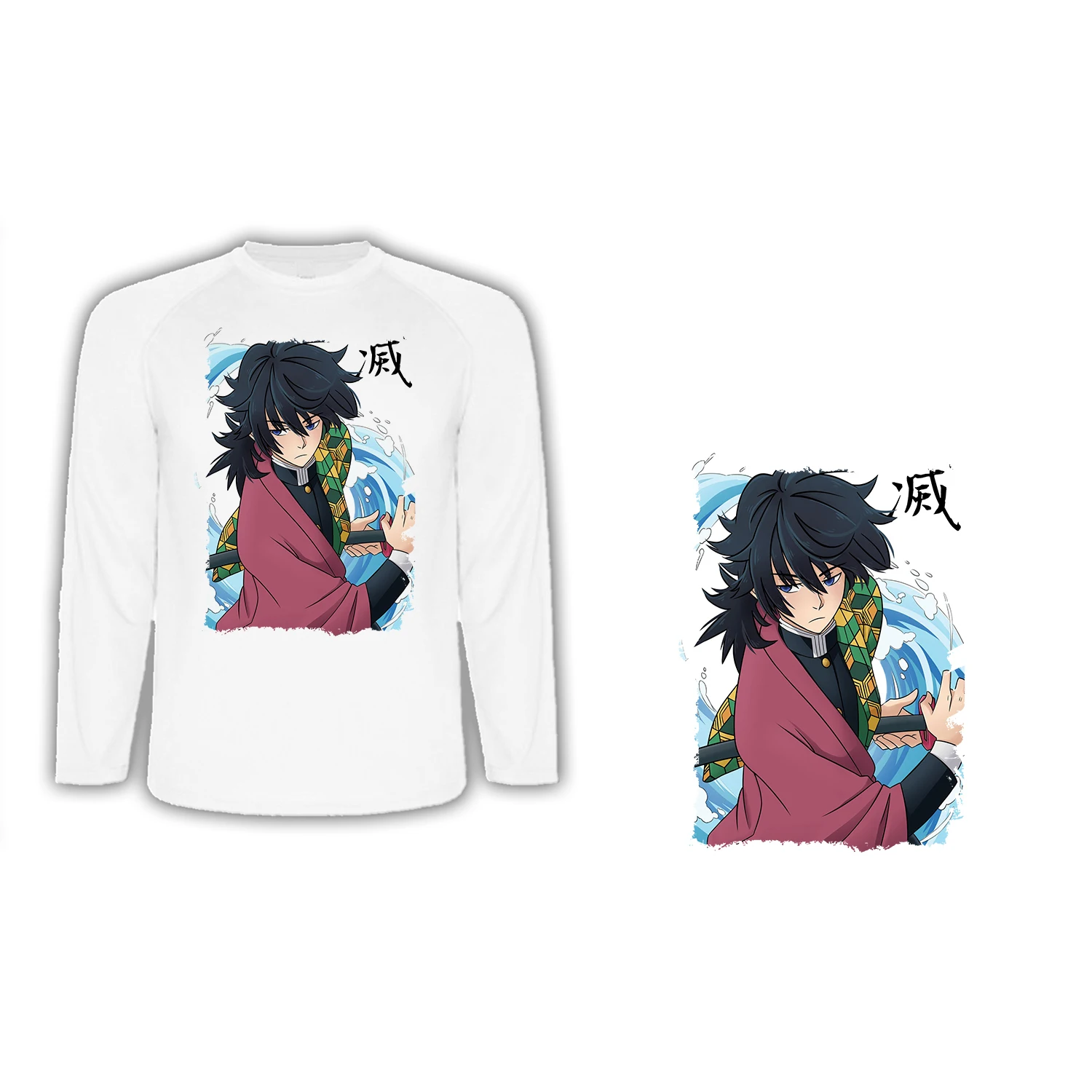 LONG SLEEVE T-SHIRT A3 GIYU TOMIOKA PILLAR WATER T-shirt