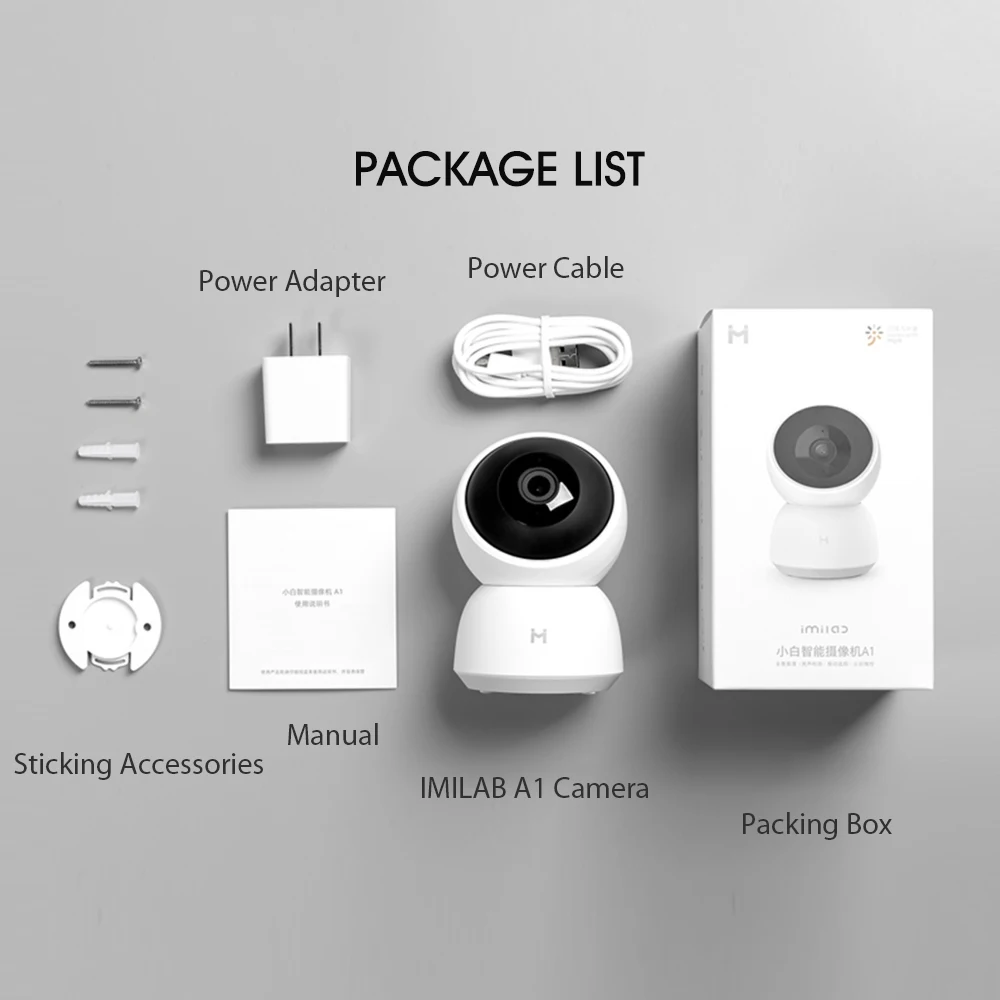 IMILAB A1 019 IP Camera 2K 1296P WiFi Camera Security Camera CCTV Vedio Surveillance Camera Monitor Global Version