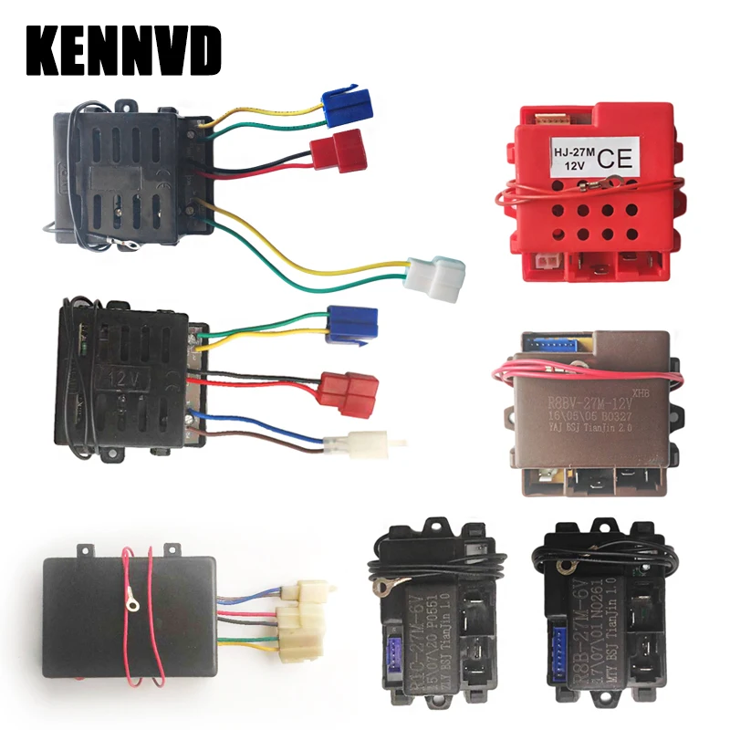 R1C-27M,R8B-27MHZ kinder Elektrische auto universal fernbedienung empfänger, LN 6V 12V Fahrt auf spielzeug auto controller sender HJ-27M