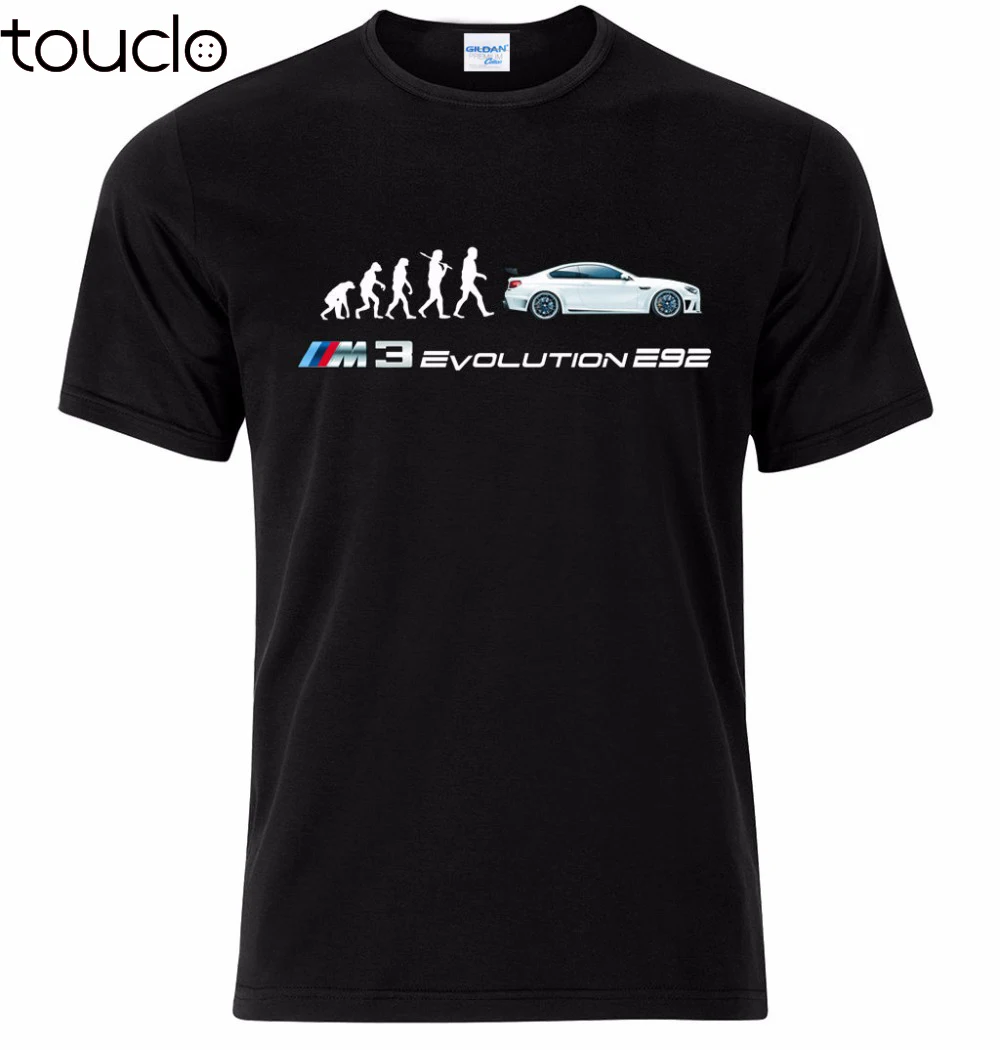 New Short Sleeve Men Hot Sale O neck 100 % Cotton Tee Shirt For Men M3 E92 Evolution Car Fans T Shirt