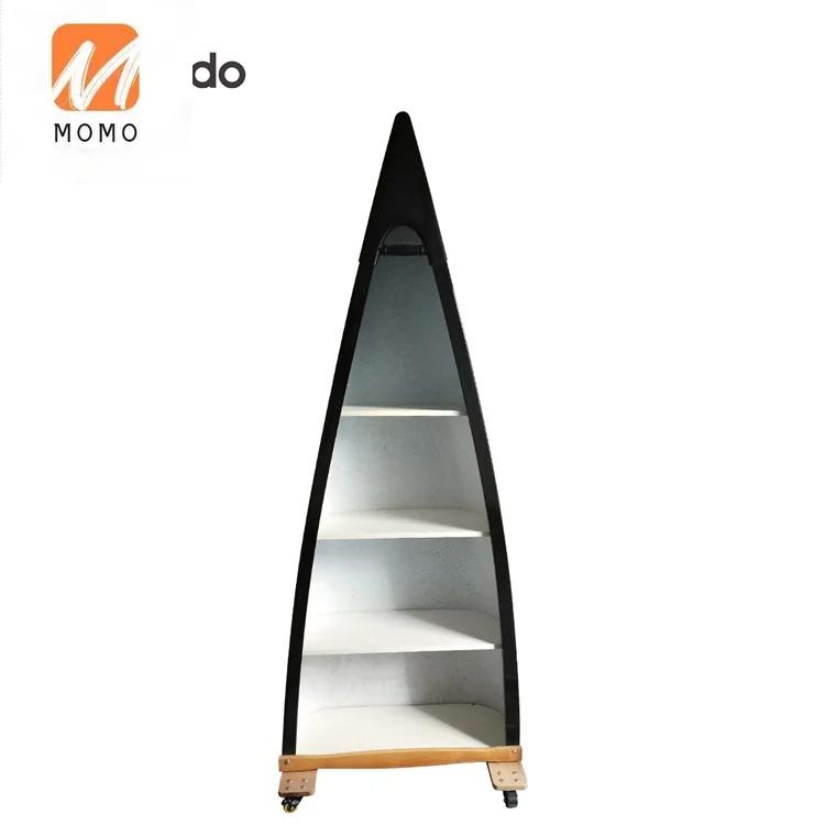 Canoe Wine Shelf for Household Furniture,modern Design Boat Wine Cabinet,manufacturer Wooden Wine Racks