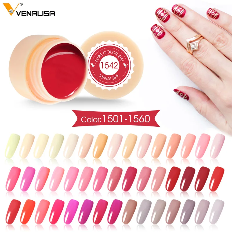 Venalisa Schilderij Gel 5Ml Canni Naakt Red Hot Nail Art Hoge Kwaliteit Salon Manicure Kleur Uv Led Lijn Tekening schilderen Uv Gel