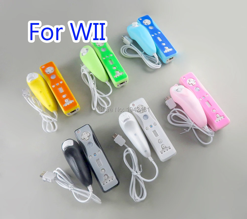 40pcs=20sets For Wii game controller Soft Silicone Cover Case Protective Sleeve For Wii Remote Controller