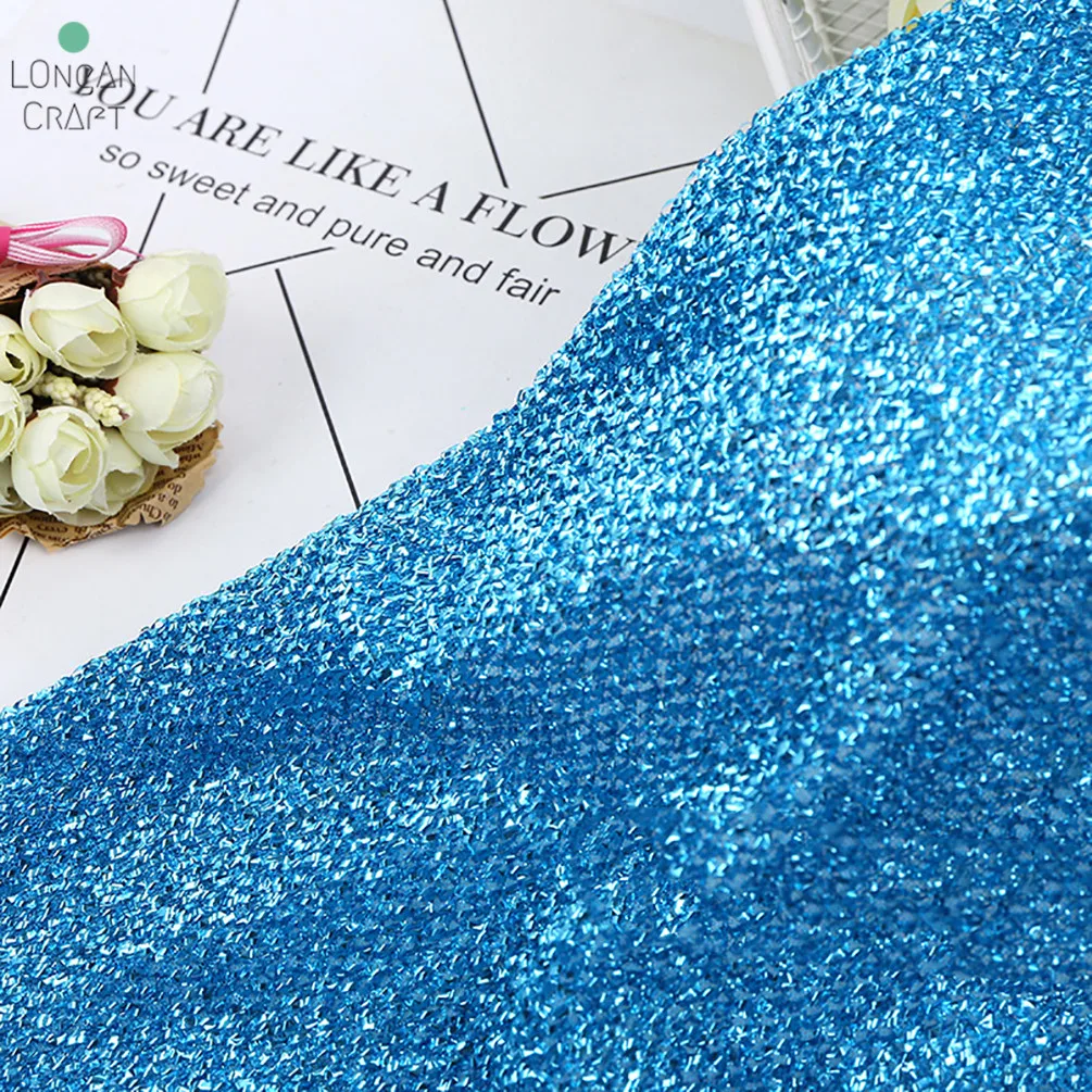 50cmX150cm Glitter Fabric Dolls Quilting Fabric For Crafts Handmade Stage Costumes Wedding Christmas Decorative Fabric