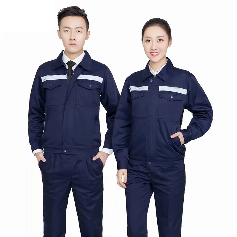 Summer Reflective Work Clothes Men Women Auto Tooling Durable Workshop Installation Highlight Safety Mechanical Labor Coverall