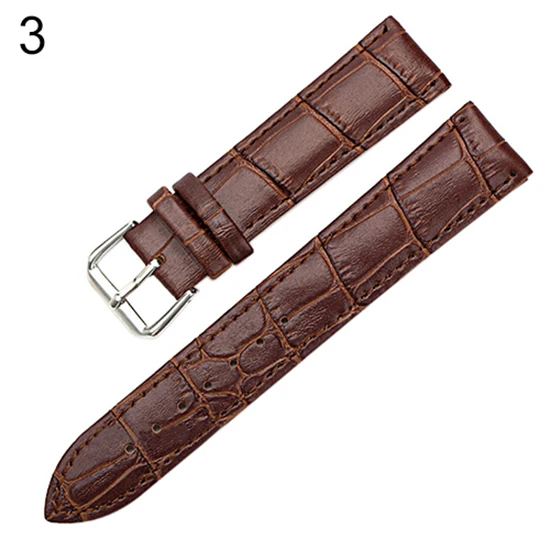 18/20/22mm Unisex Watch Band Women\'s Men\'s Faux Leather Replacement Watch Strap Buckle Band Black/Brown/White