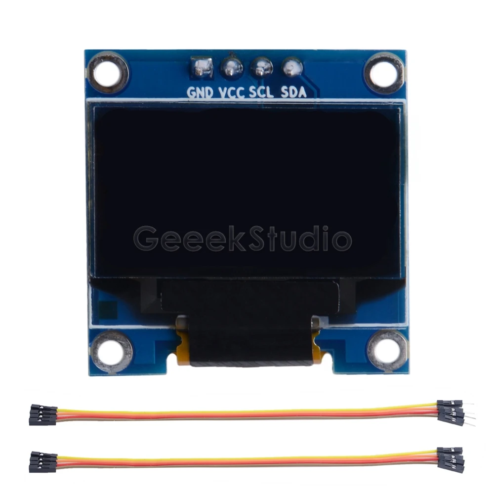 0.96 Inch OLED Screen Module 128*64 IIC SSD1306 for Raspberry Pi 4 B / 3B (+) / 2B / Zero (W) / Beaglebone Black / C51 Series