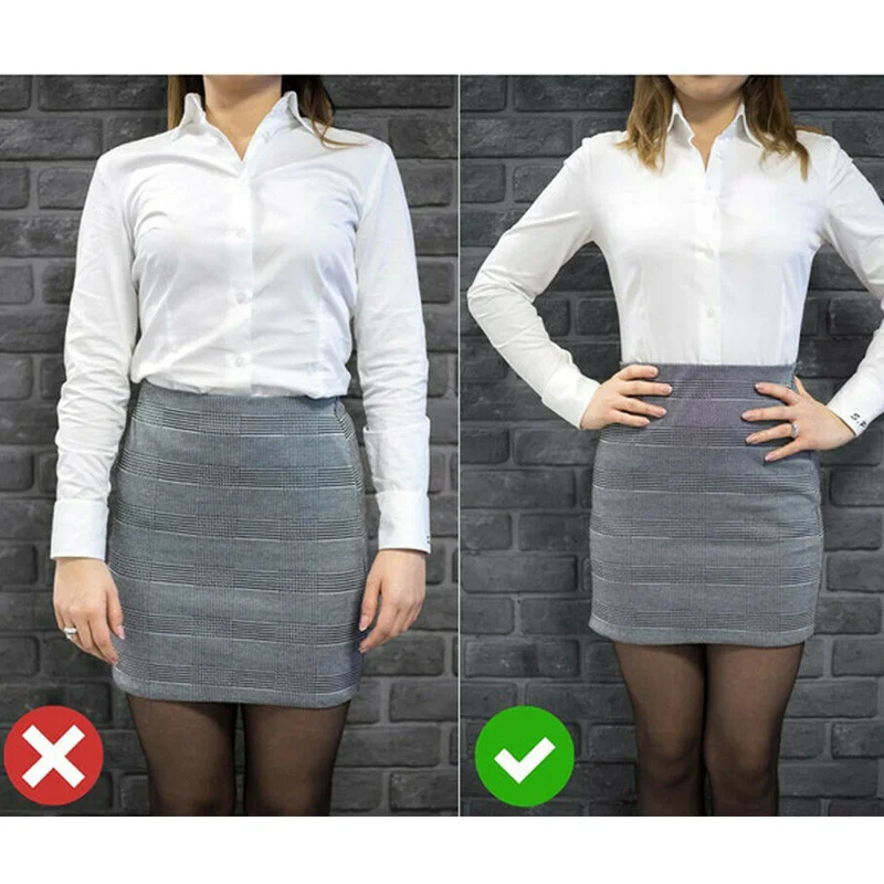 Newly suporte de camisa ajustável para manter a camisa dentro da calça, melhor cinto de segurança para mulheres e homens, entrevista de trabalho, cla88