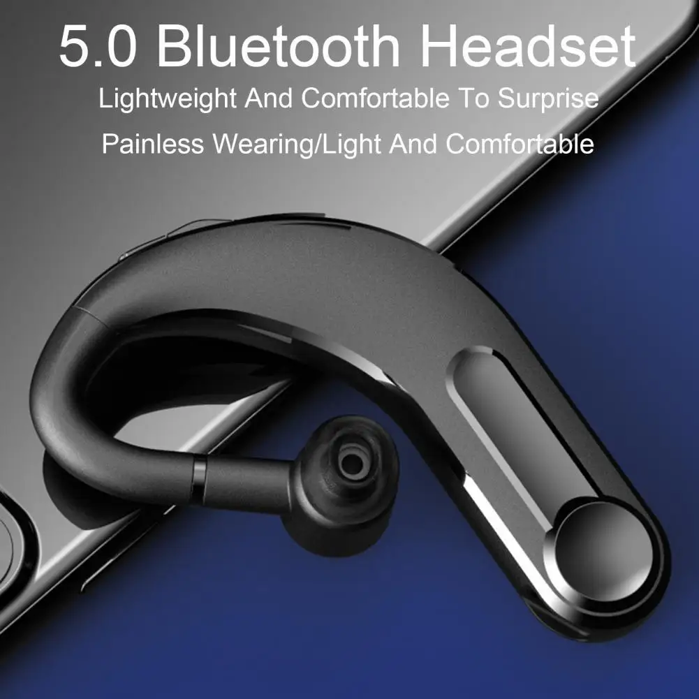 1Pc M21 Bluetooth 5.0 Wireless Earphones Ear Hook Waterproof Mini Sports Hanging Ear Earhook Headset TWS Bluetooth Earphones