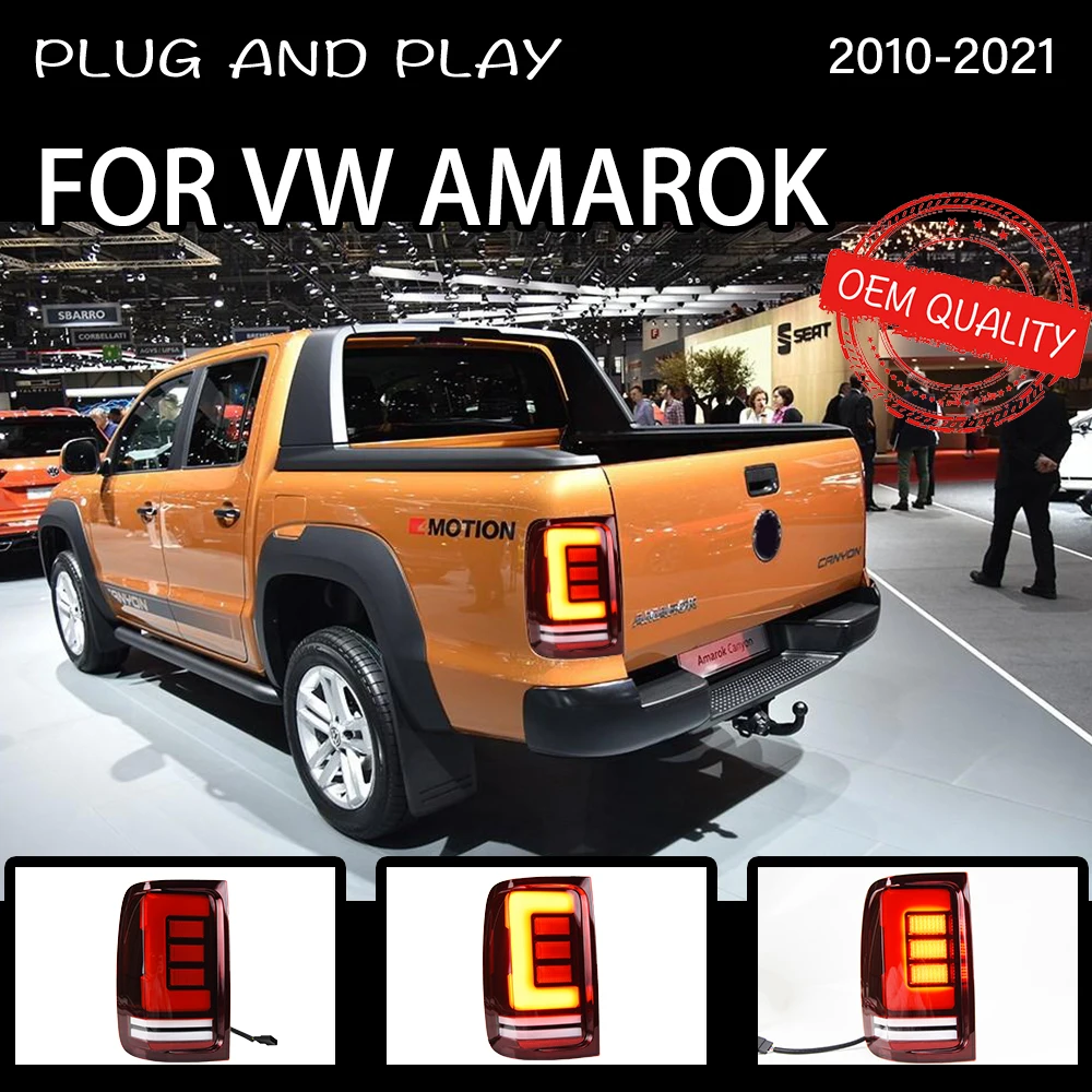 Tail Light For VW AMAROK 2010-2021 автомобильные товары Rear Lamp LED Lights Car Accessories VW AmarokTaillights