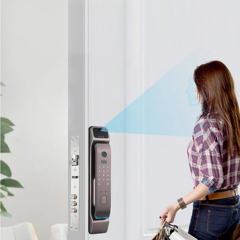 3D Infrared Face Recognition Door Lock Wifi APP Palm Print Fingerprint Password IC Card Automatic Smart Electronic Door Locks