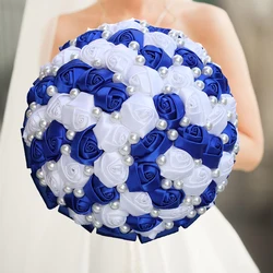1pc/lot Royal Blue  Wedding Bouquet Rose Bride Bouquet